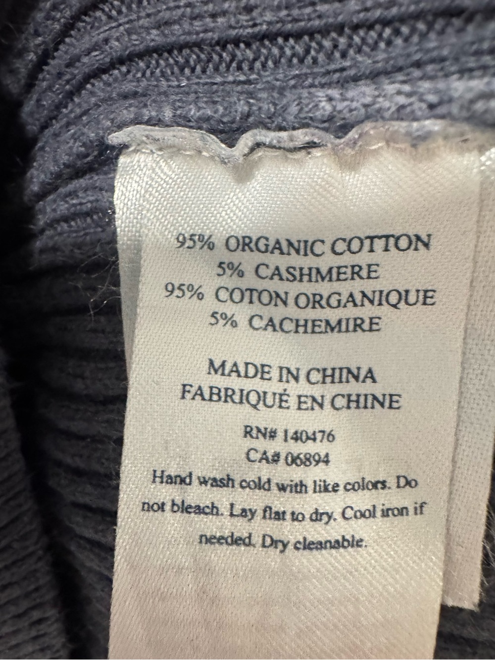 Faharty Mikki Organic Cotton & Cashmere Henley Top - Picture 6 of 6